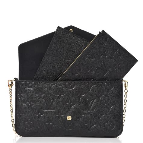 lv félicie pochette black|lv pochette document.